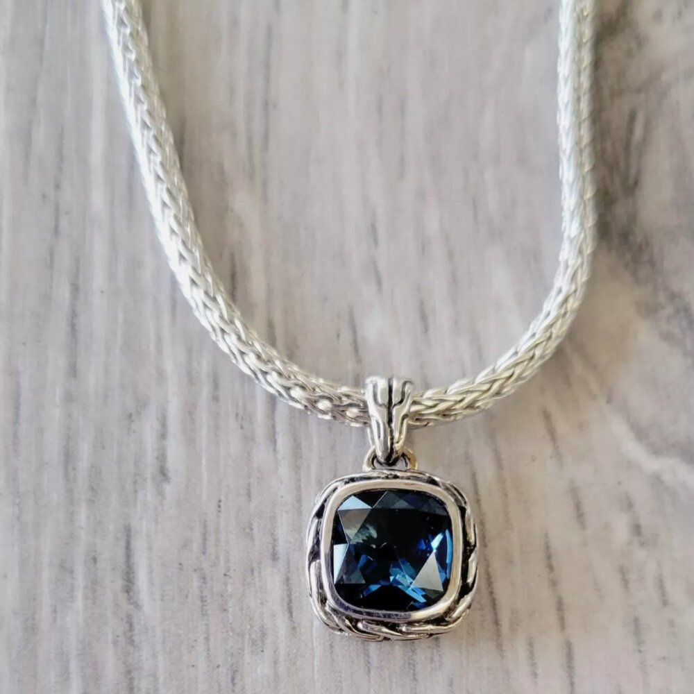 John Hardy London Blue Topaz Classic Chain Necklace